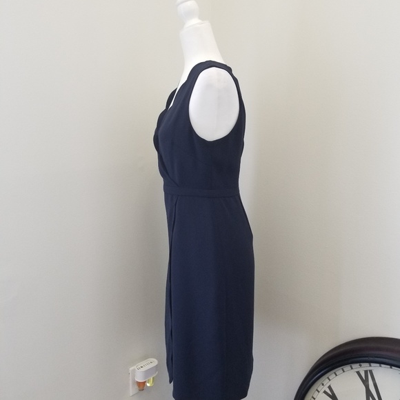 Classic Navy Scallop J Crew Dress - Picture 5 of 8